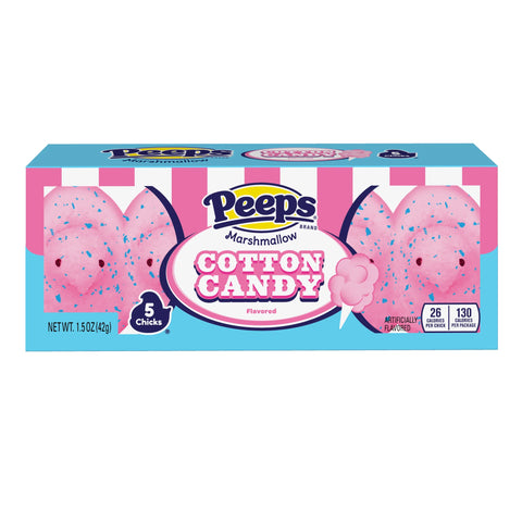 Peeps Cotton Candy Marshmallow Chicks (5 Pack)