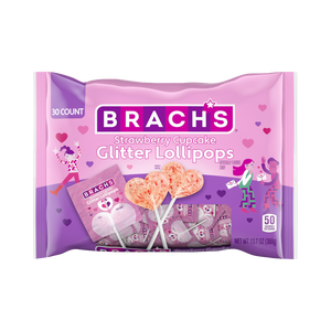 Brach's Strawberry Cupcake Glitter Pops