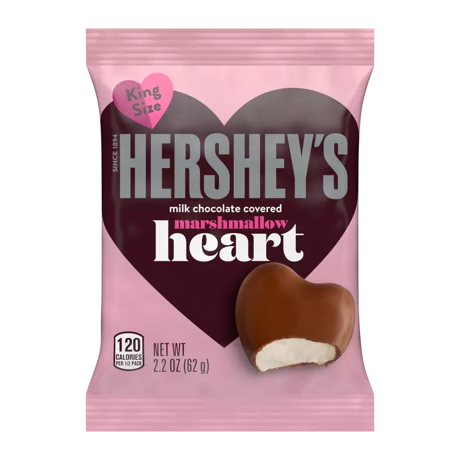 Hershey's Milk Chocolate Covered Marshmallow Heart King Size