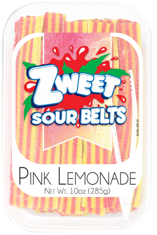 Zweet Sour Belts Pink Lemonade Tray