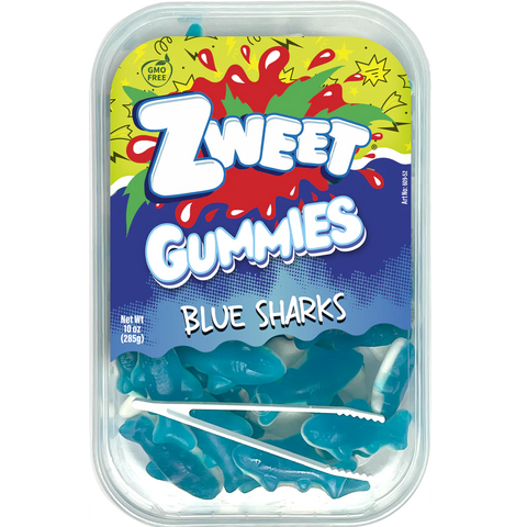 Zweet Gummies Blue Sharks Tray (285g)