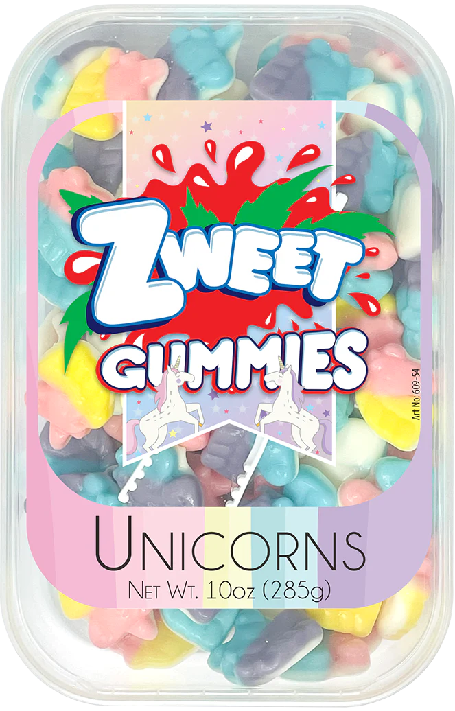 Zweet Gummies Unicorns Tray