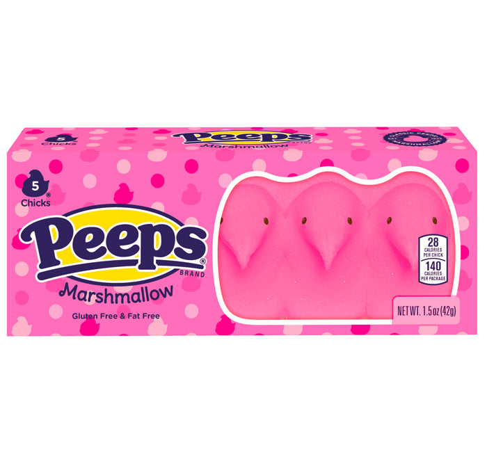 Peeps Pink Marshmallow Chicks (5 Pack)