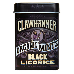 Clawhammer Black Licorice Organic Mints