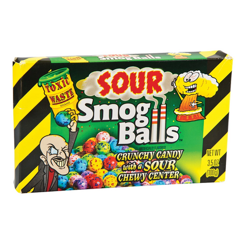 Toxic Waste Sour Smog Balls Theatre Box