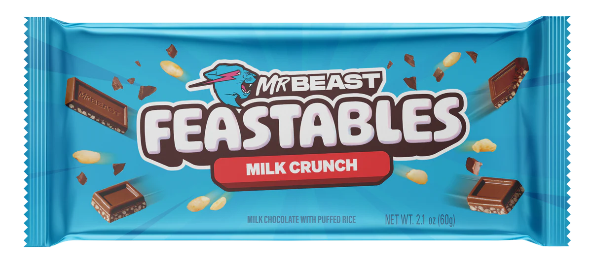 Mr Beast Feastables Milk Crunch