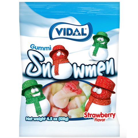 Vidal Gummi Snowmen Peg Bag