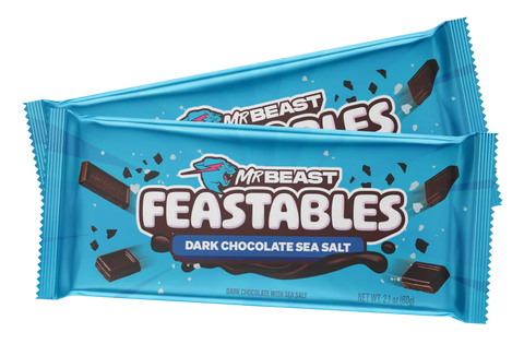 Mr Beast Feastables Dark Chocolate Sea Salt Bar