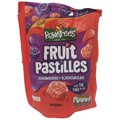 Rowntree's Fruit Pastilles Strawberry & Blackcurrant (143g)