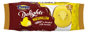 Peeps Delights Yellow Marshmallow Chocolate Dipped Chicks