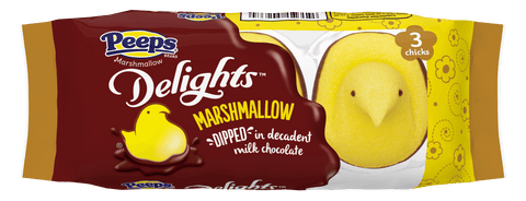 Peeps Delights Yellow Marshmallow Chocolate Dipped Chicks