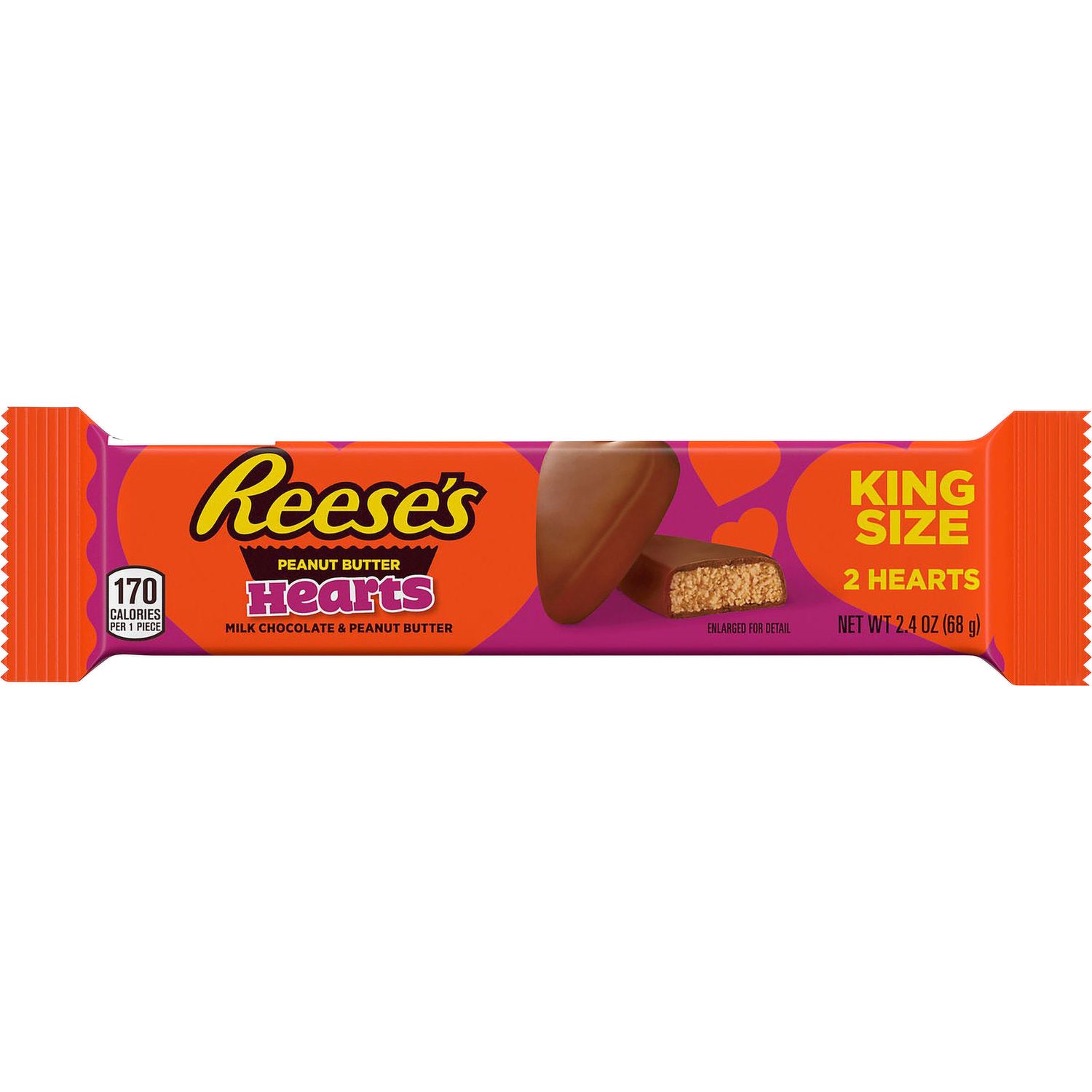 Reese's Peanut Butter Valentine's Day Hearts King Size