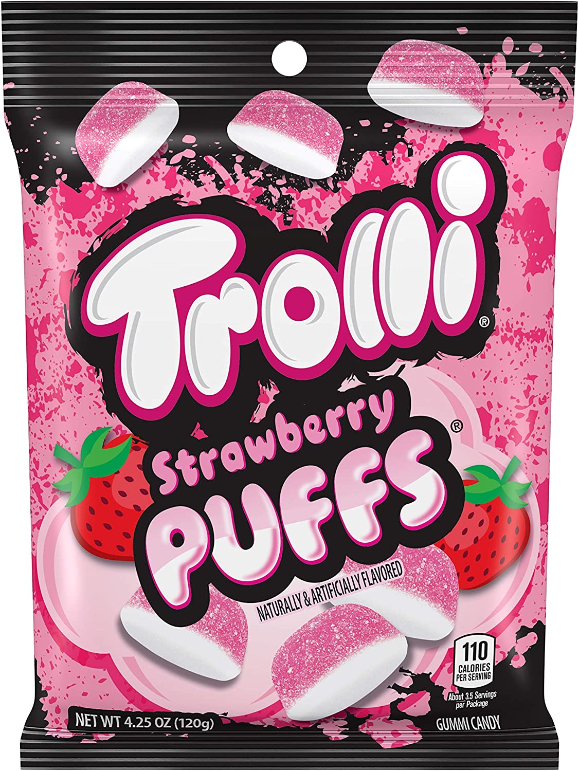 Trolli Strawberry Puffs Peg Bag