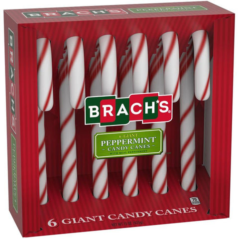 Brach's Giant Peppermint Candy Canes (6-pack)