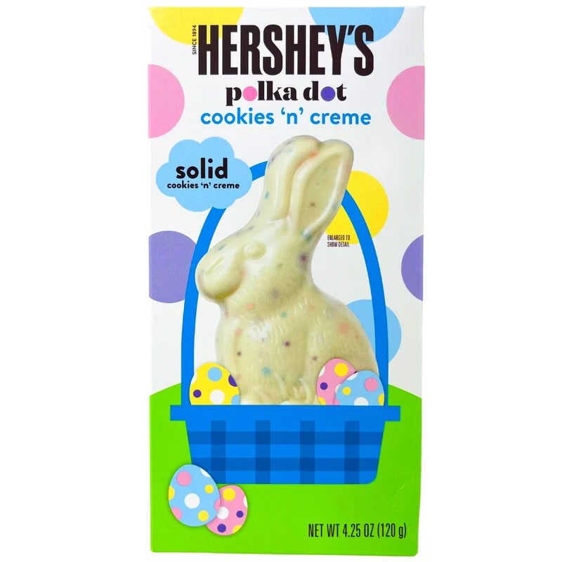 Hershey's Polka Dot Cookies 'n' Creme Easter Bunny