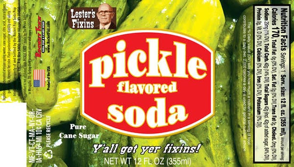 Lester's Fixins Pickle Flavoured Soda