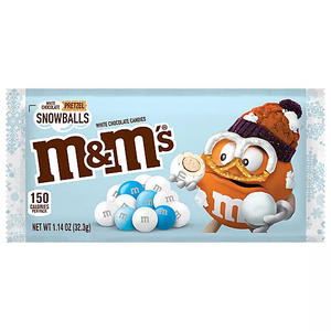 M&M Snowballs - White Chocolate Pretzel SHARE SIZE