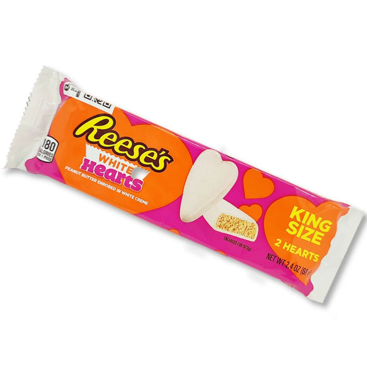 Reese's White Peanut Butter Valentine's Day Hearts King Size