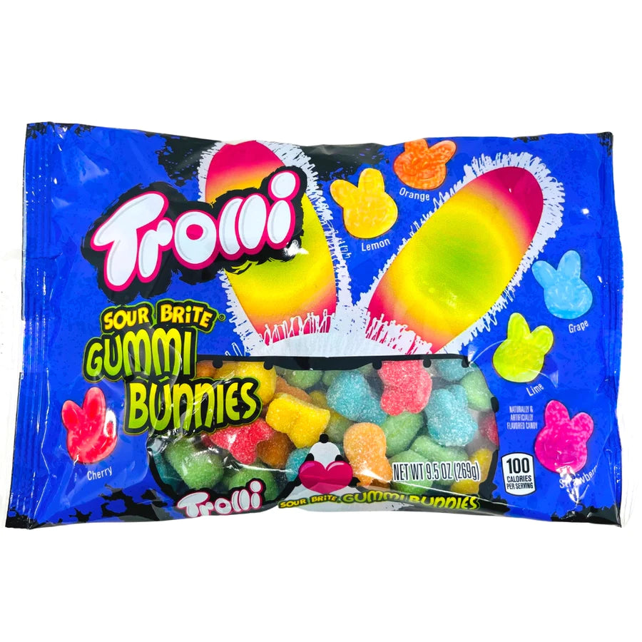 Trolli Sour Brite Gummi Bunnies Laydown Bag